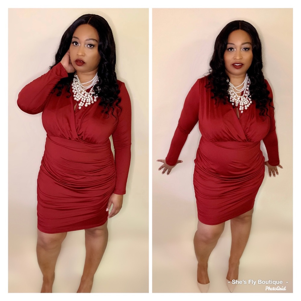 Royal Ruching Dress